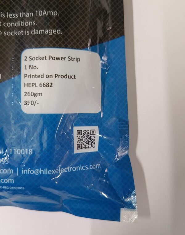 Hilex 2 socket power stripe